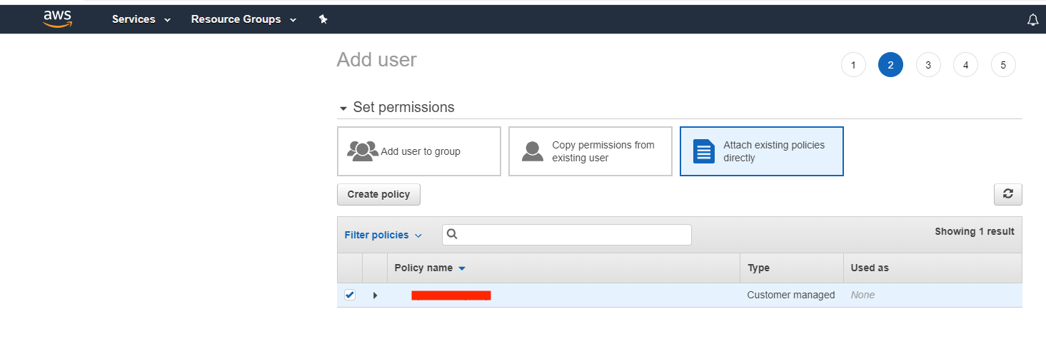 AWS User Attach